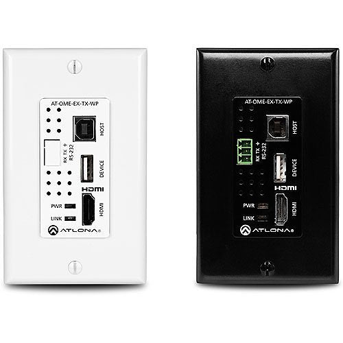 Atlona AT-OME-EX-WP-KIT Wall Plate HDBaseT TX/RX for HDMI with USB