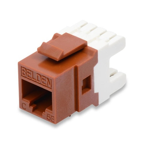 Belden AX101315 CAT5E Modular Jack, RJ45, KeyConnect Style, TIA, Blue