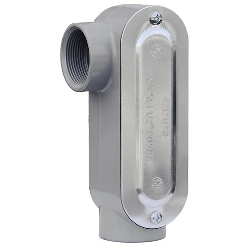 Dottie LR300CG Conduit Adapter, 3\\" LR Threaded Conduit Body with Cover and Gasket