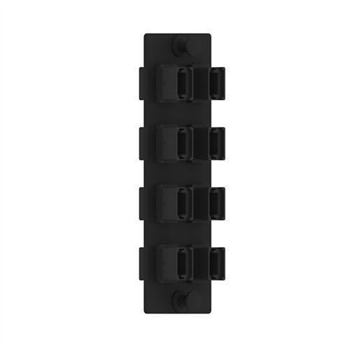 Panduit FAPV0812BLMPO Fiber Adapter Panel, 8 Key-Up / Key-Down MPOs, Type A, Vertical, Black