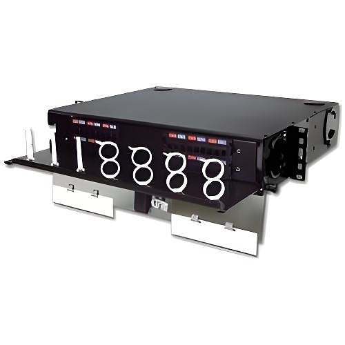 Siemon RIC3-24-01 24-Port Rack Mount Interconnect Center, 2U, Black