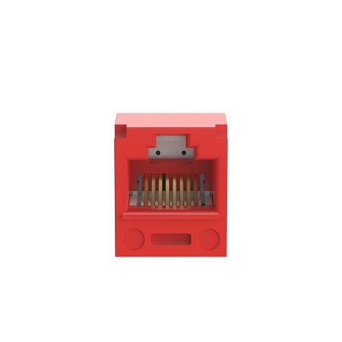 Panduit CJ688TPRD Keystone Jack, Mini-Com Module CAT6 UTP with 8 Position Wiring
