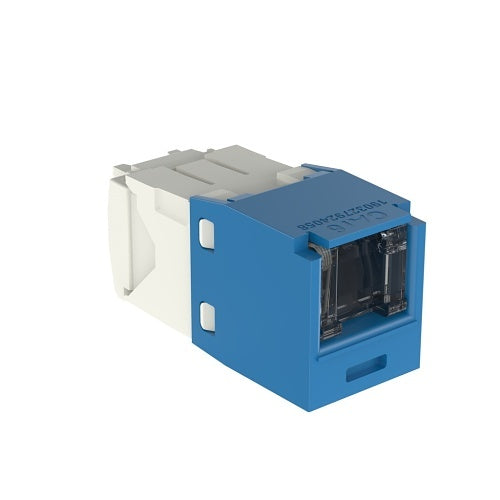 Panduit CJH688TGBU CAT6 Spring Shuttered Keystone Jack, TG Style, Blue