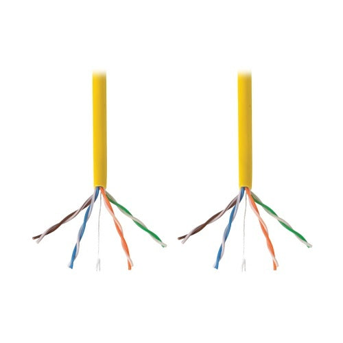 Tripp Lite N022-01K-YW CAT5/5e Bulk Cable, Solid Core, CMR, PVC, Yellow