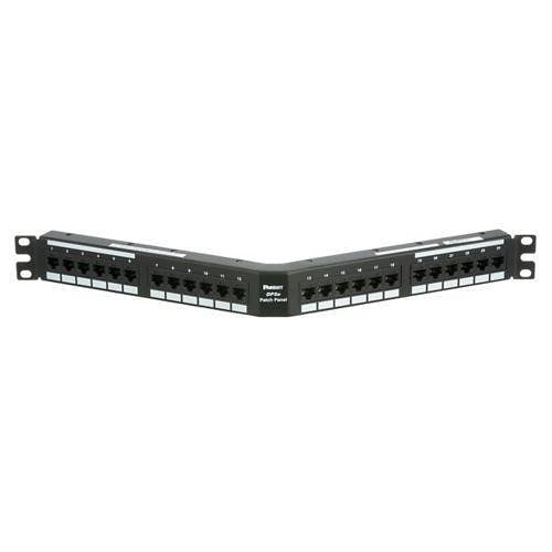Panduit DPA245E88TGY Punchdown Patch Panel, CAT6E, Angled, 2-Port