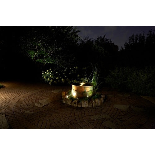 FX Luminaire RS-NL-LS-FB Vantage Collection Up Light, No Lamp, 45° Angled Long Shroud, Black
