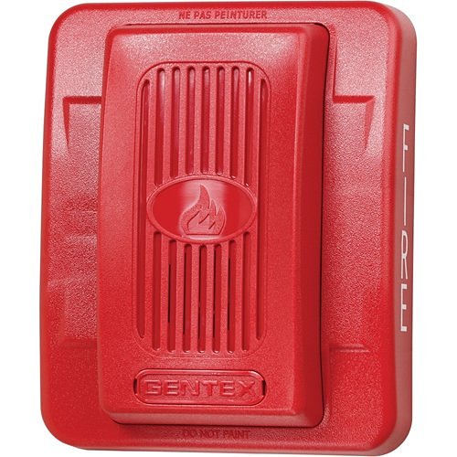 Gentex GEH12-R GEH Series Low Profile Evacuation Horn, 12V DC, Red