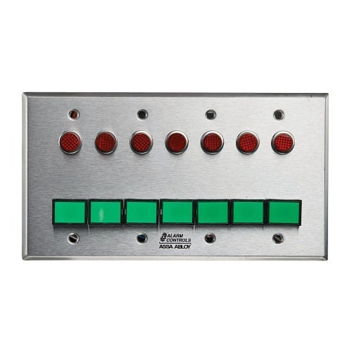 Alarm Controls SLP-7M Illuminated Green 12V 0.5\\" Red LED