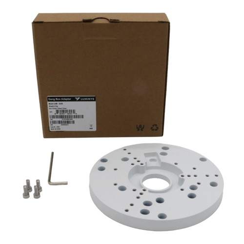 Luminys LUM-AC09 Security Camera Installation Plate for Gang Box