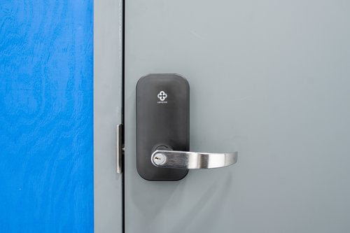 Centrios CEB100-TB-BSP-SC-CE234S-497-KR Cylindrical Lock, Schlage Keyway, Taylor Bay Lever, 2 3/4\\" Backset, Black Suede