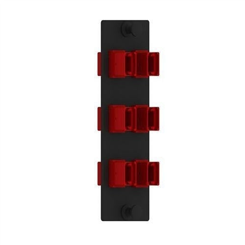 Panduit FAPV0624RDMPO Opticom 100G MPO Fiber Adapter Panel, 6-Port