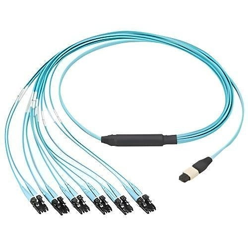 Panduit QPCSDBRSB10 QuickNet CAT6 Switch Harness UTP CM/LSZH with Recessed Plug Pack and Pre-terminated Cassette, 10\', Blue