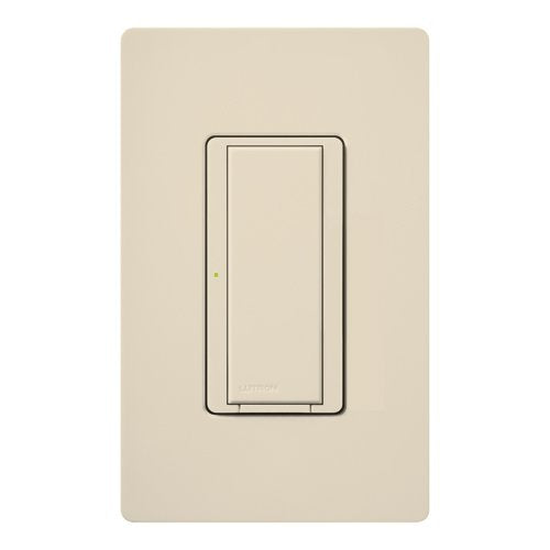 Lutron RRD-8ANS-LA Maestro RF Switch, Works with RA2Select / RA3, 8A Light / 5.8A Motor, Single Pole / Multi-Location, Neutral Required, 120V, Light Almond