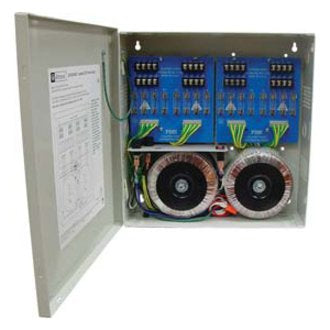 Altronix ALTV2416ULCBI CCTV Power Supply, 16 Isolated PTC Class 2 Outputs, 24VAC at 25A, 115VAC, BC300 Enclosure (Replaces ALTV2416CBI) Image of AX-2416ULCBI