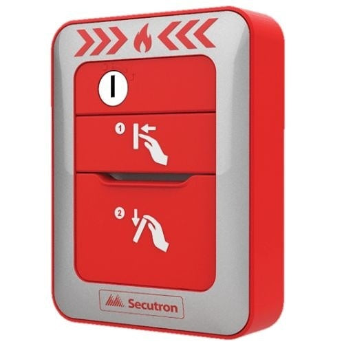 Secutron MRM-810 MRI Series Conventional Manual Pull Station, Dual Action