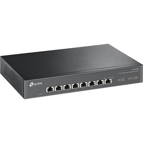 TP-Link TL-SX1008 8-Port 10G Desktop Rackmount Switch, Black