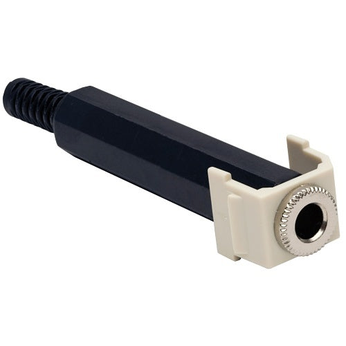 Hubbell SF14SJOW Snap-Fit Keystone, 1/4\\" Stereo Jack, Off-White