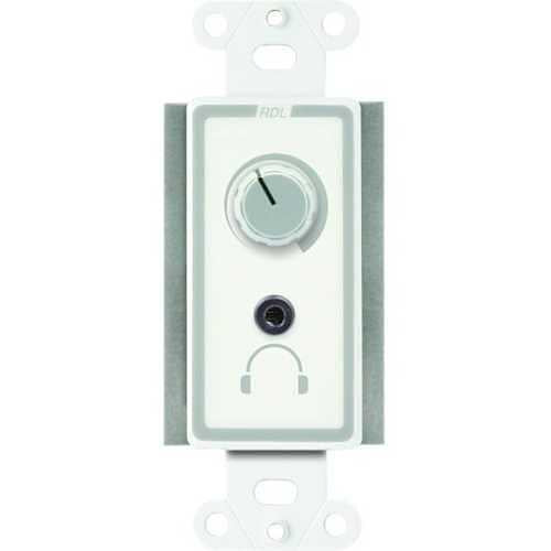 RDL D-HPA3 3.5W Audio Power and Headphone Amplifier, Wall-Mounted with Outputs, White