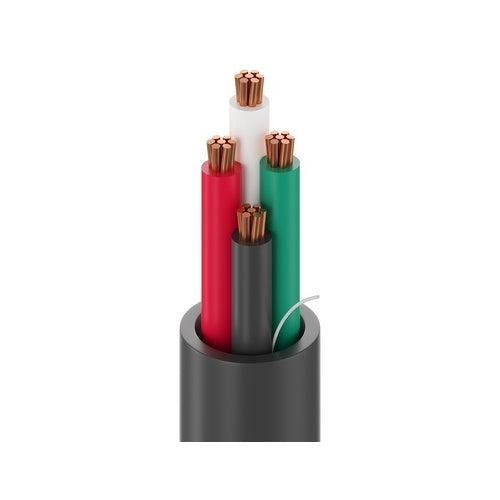 Belden 6302UE 8771000 18-4 Security and Sound Stranded BC Plenum Cable, CMP, Flamarrest Jacket with Ripcord, 1000\', Natural
