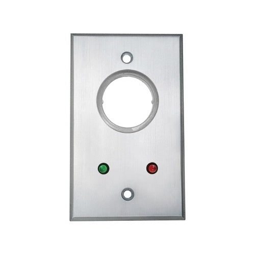 Camden CM-1190-7224 Key Switch, DPDT Maintained, Red and Green 24V LEDs Mounted on Faceplate