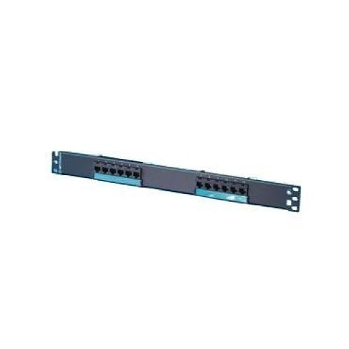 Ortronics PSD66U12 Clarity 6 12-Port CAT6 Patch Panel, 1RU, Black