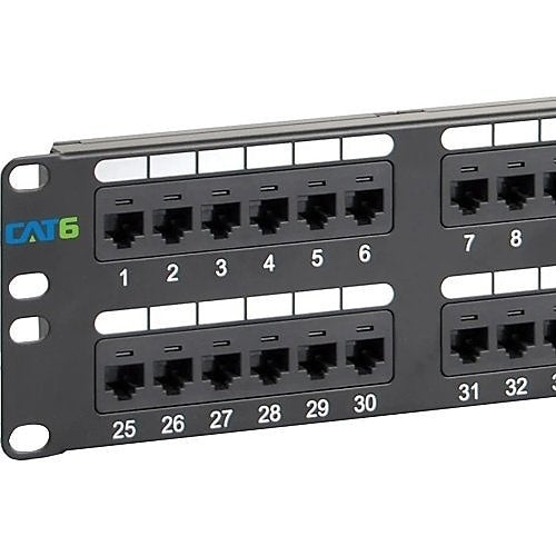 ICC ICMPP4860V CAT6 Patch Panel, 48-Port, 2U RMS, 6-Pack