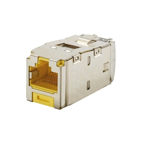 Panduit CJS688TGYLY Mini-Com Shielded RJ45 CAT6 TG Jack Module, Yellow