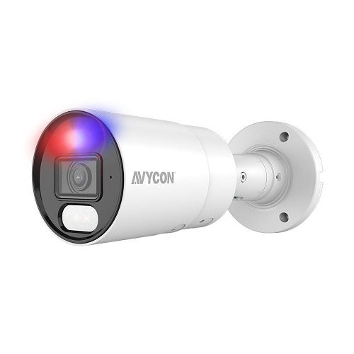 AVYCON AVC-NDB51F28 5MP IP Bullet Camera with Active Deterrence, 2.8mm Fixed Lens