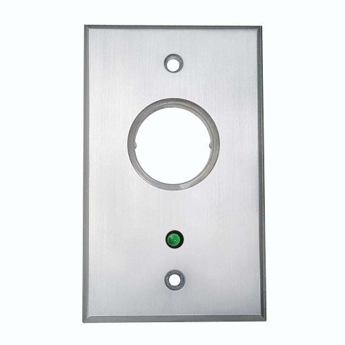 Camden CM-1190-7112 Key Switch, DPDT Maintained, Green 12V LED Mounted on Faceplate