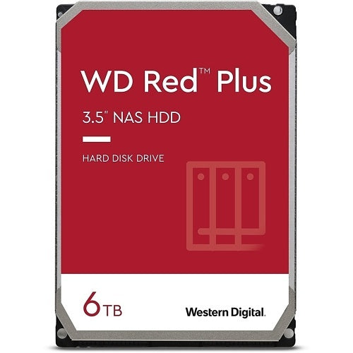 WD WD60EFZX Red Plus NAS HDD, 6 TB, 5400 RPM, 3.5" SATA