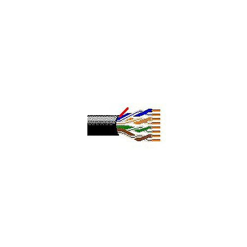 Belden 2413 004Z1000 CAT6+, 4-Pair, U/UTP-Unshielded, Plenum-CMP, Premise Horizontal Cable, 23AWG Solid Bare Copper Conductors, Dual FRPO/FEP Insulation, Tape Separator, Flamarrest Jacket, 1000\' (304.8m), Yellow Image of 7B-2413004Z1