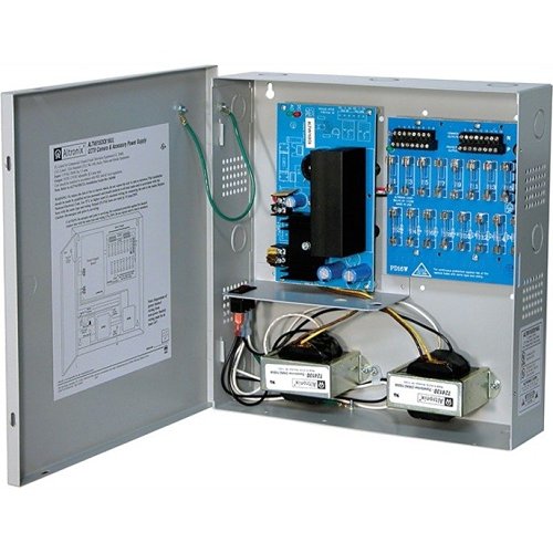 Altronix ALTV615DC616UL CCTV Power Supply, 16 Fused Outputs, 6-15VDC at 6A, 115VAC, BC300 Enclosure Image of AX-615616UL