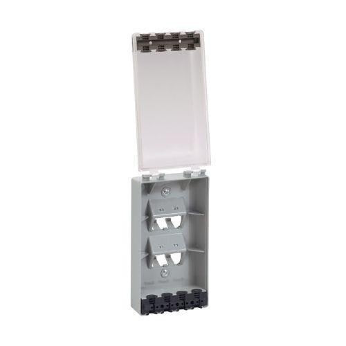 Panduit CFPWR4CL Ceiling Mount Wall Mount Plate, 4 Port Water Resistant