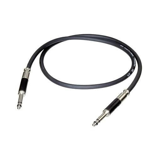 Neutrik NKTT-03BL Patch Cable with NP3TT-1 Plugs, Nickel Contact Plating, 30cm, Black
