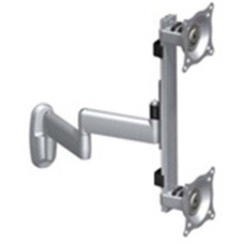 Chief KWD230B Dual Vertical Monitor Monitor Arm Wall Mount, Black