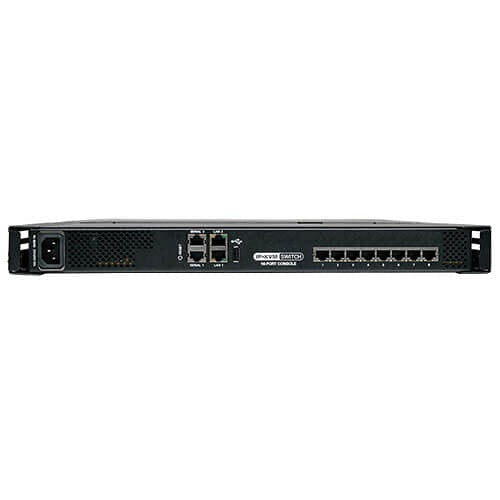 Tripp Lite B070-008-19-IP NetCommander 8-Port CAT5 KVM Over IP Switch, 19\\" LCD, 1 Remote + 1 Local User, 1U Rack-Mount