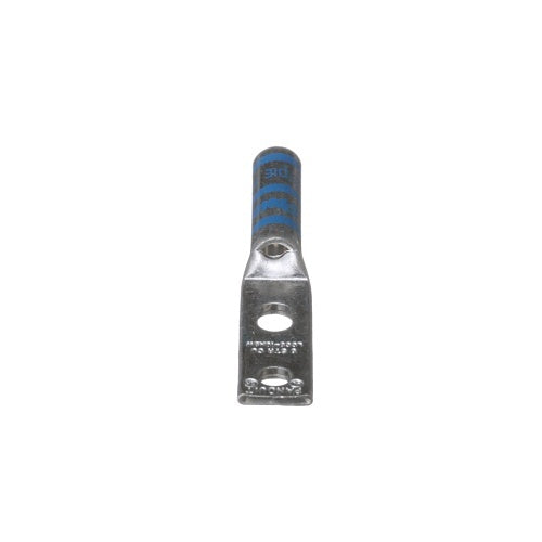 Panduit LCC6-10ABW-L Compression Connector Lug, 2-Hole, #6AWG, Copper
