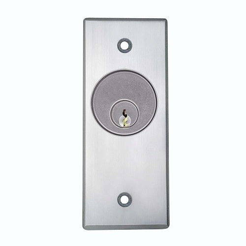 Camden CM-1190-307 Single-Gang Faceplate Key Switch, DPDT Maintained, Aluminum