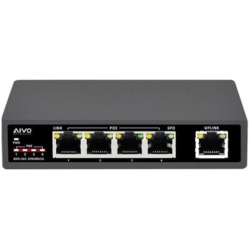 AVYCON AVN-S05-1P04W65G 5-Port 65W Gigabit PoE Switch