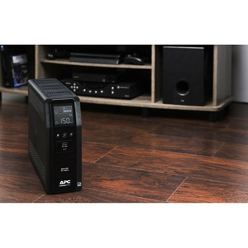 APC BN1500M2 UPS PRO BN 1500VA, 10-Outlets, 2-USB Charging Ports, AVR, LCD interface