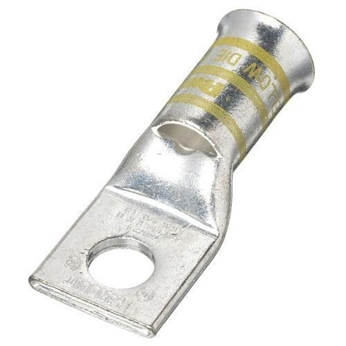 Panduit LCAF4/0-12-X Copper Compression Connector Lug, 1-Hole, 4/0AWG