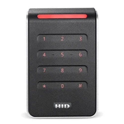 HID 40KNKS-T0-004TGN Signo 40K Reader, Pigtail, MA Enabled, Bluetooth Low Energy, Black / Silver,