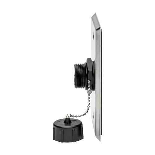 Tripp Lite N206-BC01-IND RJ45 Bulkhead Coupler for CAT5/CAT6, Female to Female, Shielded, Industrial, Dust Cap, IP68