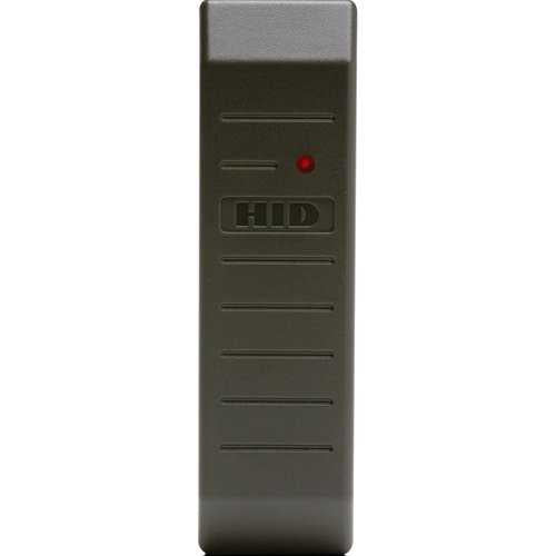 HID 5365E2P06 MiniProx Plus Proximity Reader with Wiegand Output and Pigtail, Beep on, LED Normally off, Host Must Flash Red and/or Green, Designer Gray