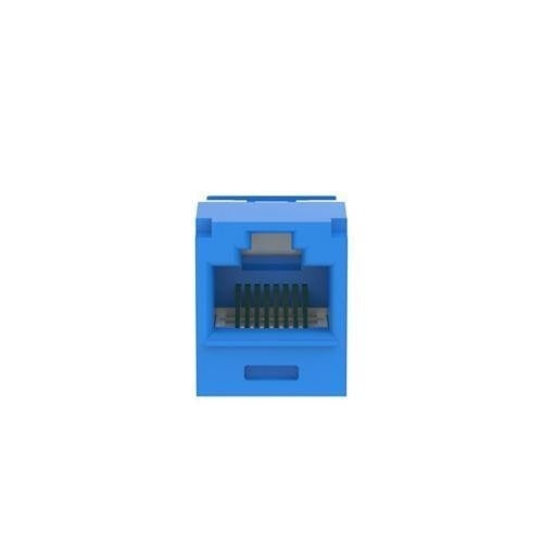 Panduit CJUD6X88TGBU CAT6a Up/Down 45° TG Wirecap Keystone Jack, Blue