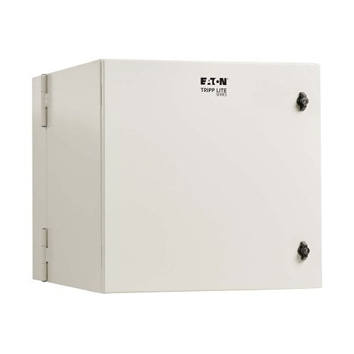 Tripp Lite SRN4G12US SmartRack Industrial Enclosure with Lock, Wall Mount, Hinged Back, 28\\" Depth, 12U, NEMA 4, Metal, Gray