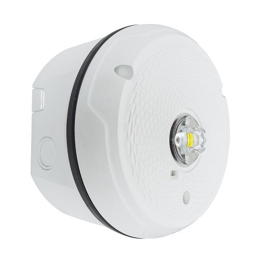 System Sensor SCWKLED-P L-Series Outdoor Ceiling Strobe with LED, White