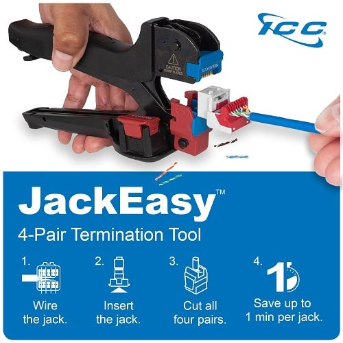 ICC IC107L6CGN CAT6 Keystone Jack with Inline IDC No Pair Split Wiring (Easier Termination) PoE++ for Wall Plate or Patch Panel, 25-Pack, Green
