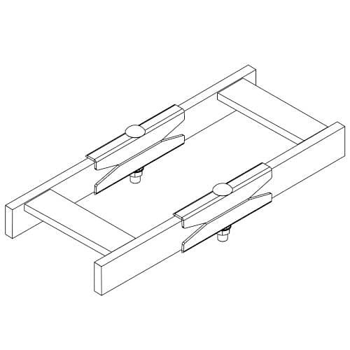 Tripp Lite SRLBUTTSPLICE Butt-Splice Kit for Straight and 90° Ladder Runway Sections, Hardware Included