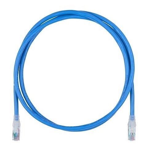 Belden C602106004 CAT6 Plus Patch Cable, 24/4 Solid BC, Bonded-Pair, CMP, T568A/B-T568A/B, 4' (1.2m), Blue